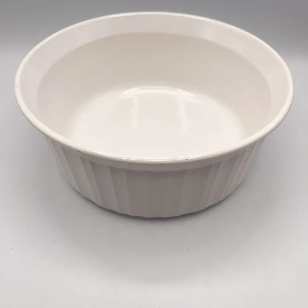 Corning Ware French White Casserole 1.6L Serving Bowl F-5-B - No Lid